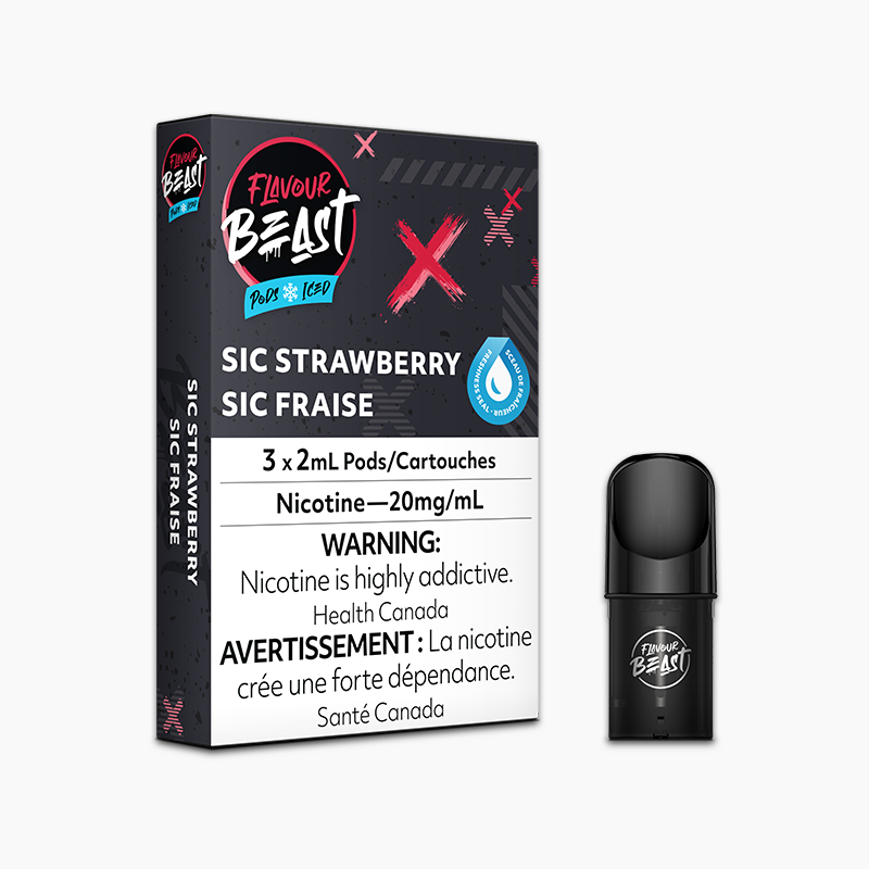 Flavour Beast Pod | Sic Strawberry Iced
