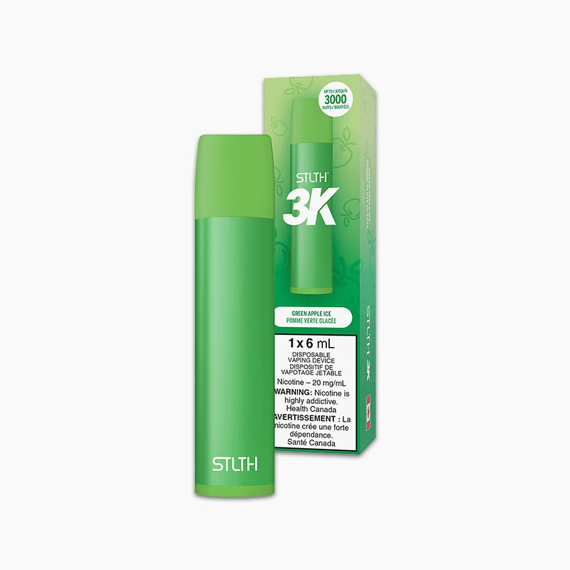 STLTH | 3K Disposable | Green Apple Ice